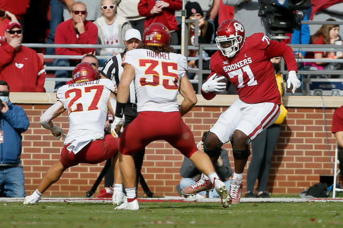 Anton Harrison's athletic tools and refined play make him a potential franchise tackle at the next level.